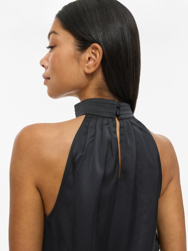 Vienid Halterneck top - sort